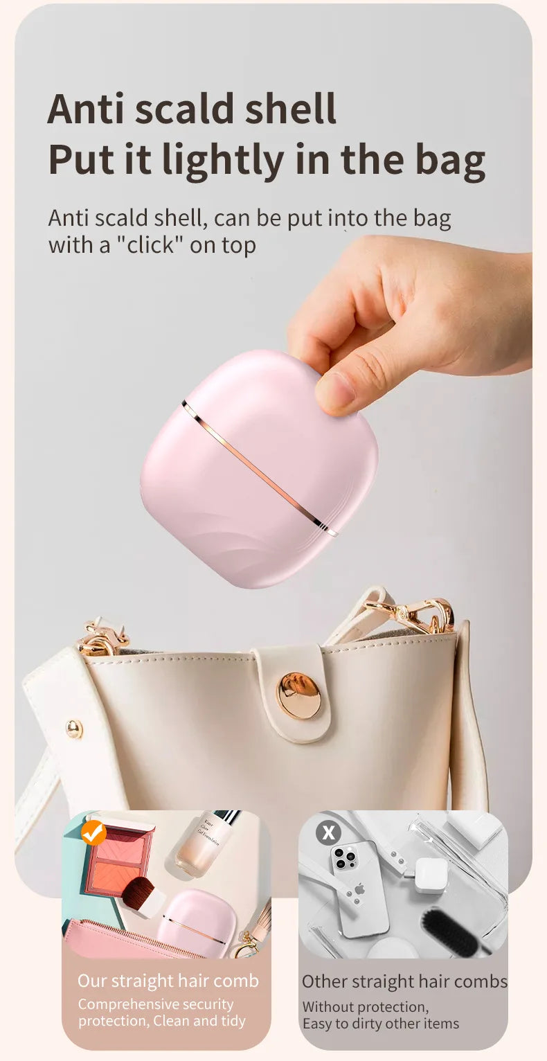 Lissé Mini Brosse Lissante Sans Fil