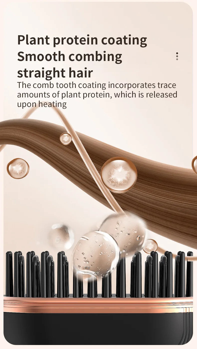 Lissé Mini Brosse Lissante Sans Fil